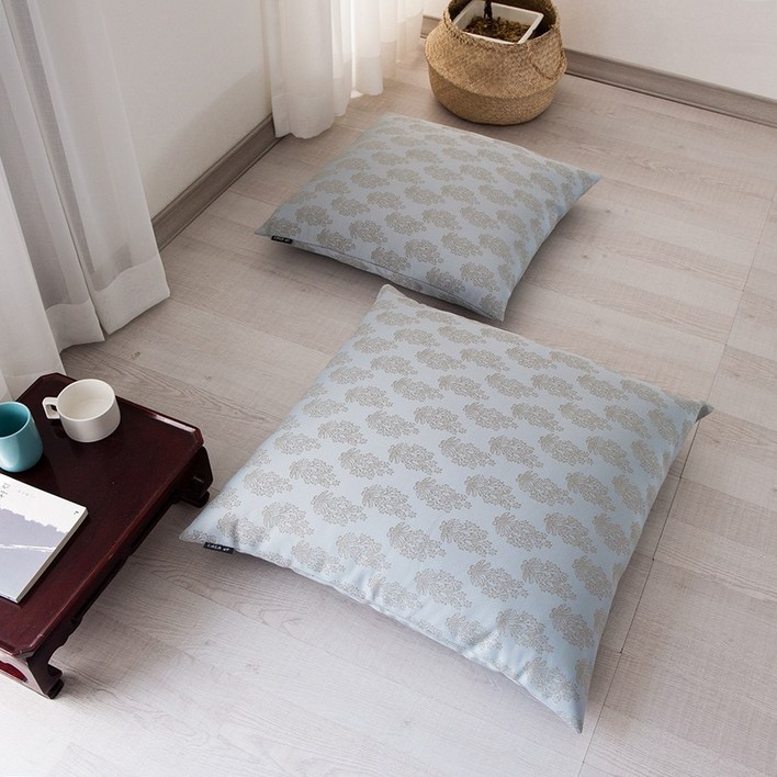 방석 부케 라이트 블루