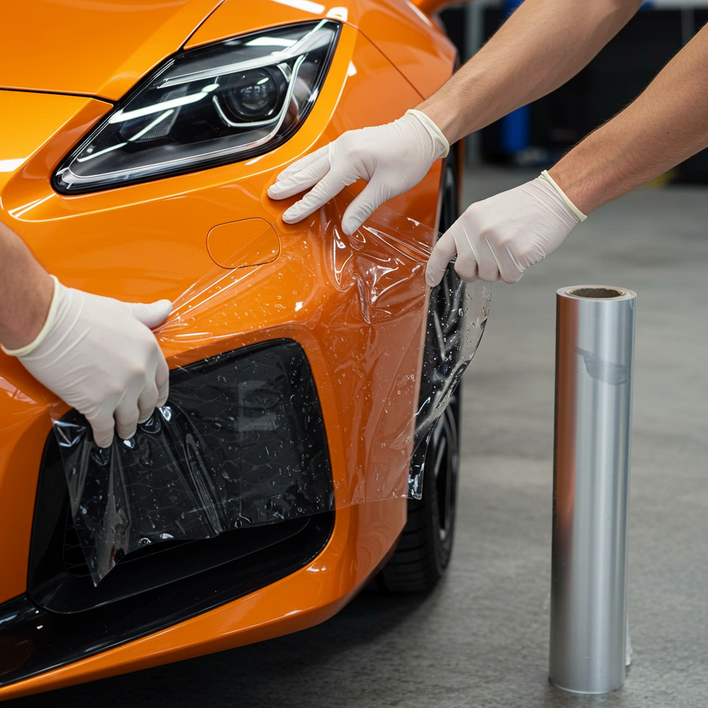 초강력 차량용 스크래치 문콕방지 PPF 보호필름 차세대 TPU 소재, 1개, 투명