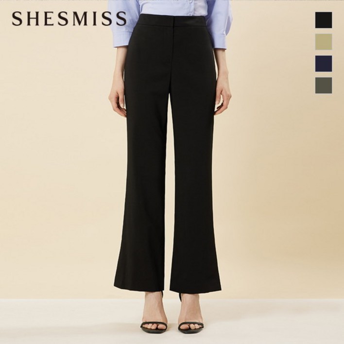 쉬즈미스SHESMISS 쉬즈미스 백 밴딩 슬릿 팬츠SWWSLN21010