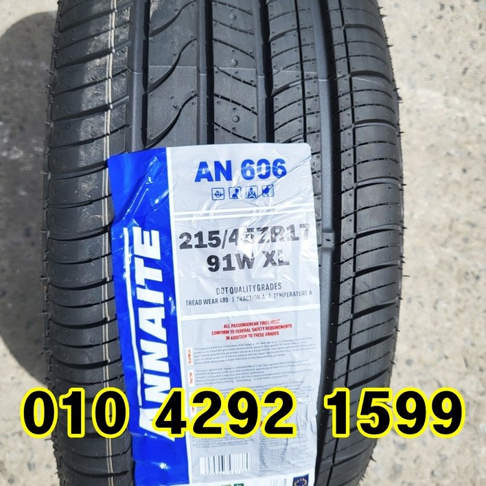 안나이트 신품타이어 215/45R17 아반떼 I30 벨로스터 K3 포르테 2154517 일산 김포 파주, 1개