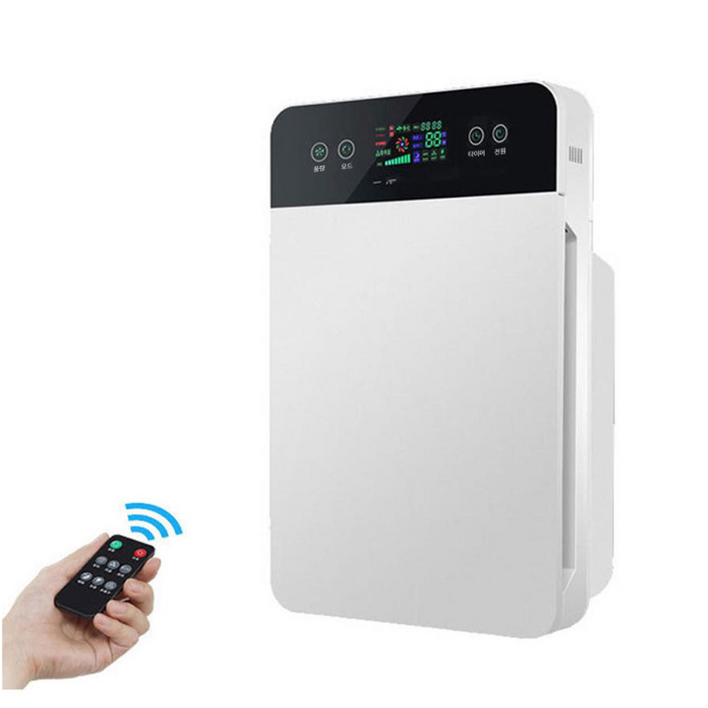 HULULU 가정용 스마트 공기청정기 음이온 거실 원룸 반려동물 청정기, 화이트, JH-01