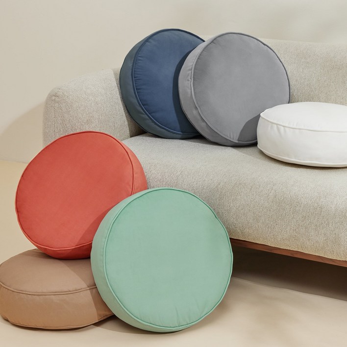 Merero 다용도 4 in 1 원형 방석 원형 발 쿠션 원형 쿠션