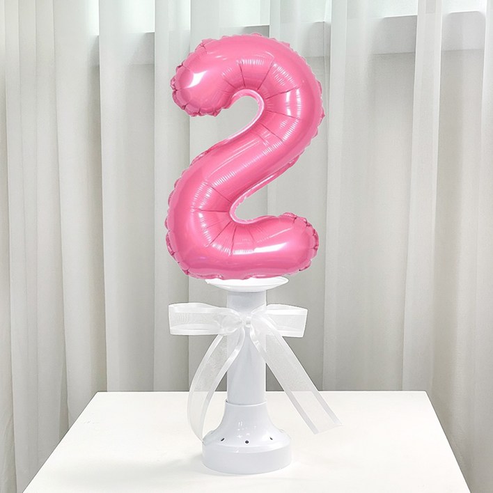 파티앤온 생일 기념일 호일 숫자 스탠딩 풍선