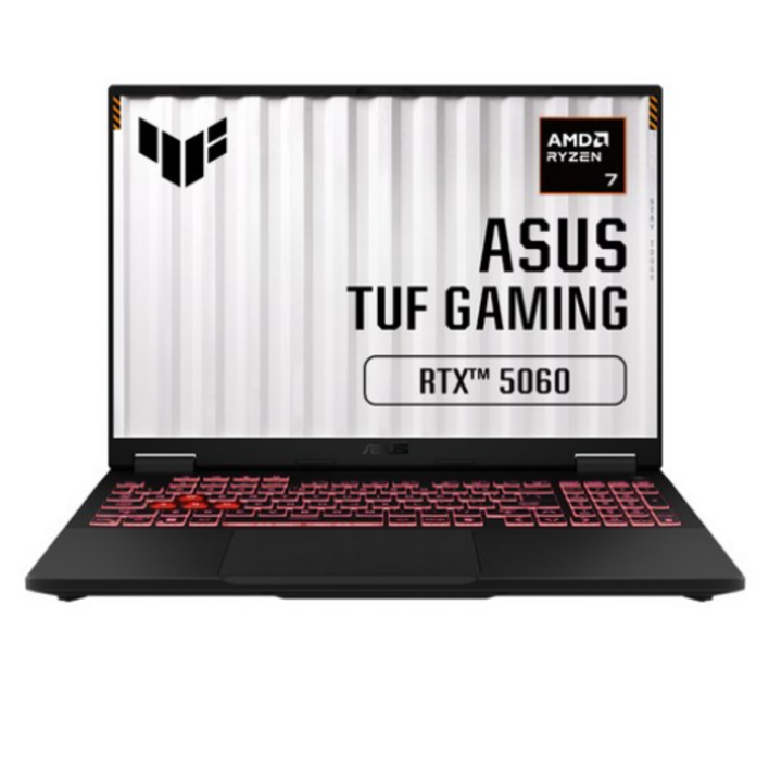 에이수스 2025 TUF 게이밍 A16 라이젠7 지포스 RTX 5060, Jaeger Gray, FA608UM-RV042, 1TB, 16GB, Free DOS