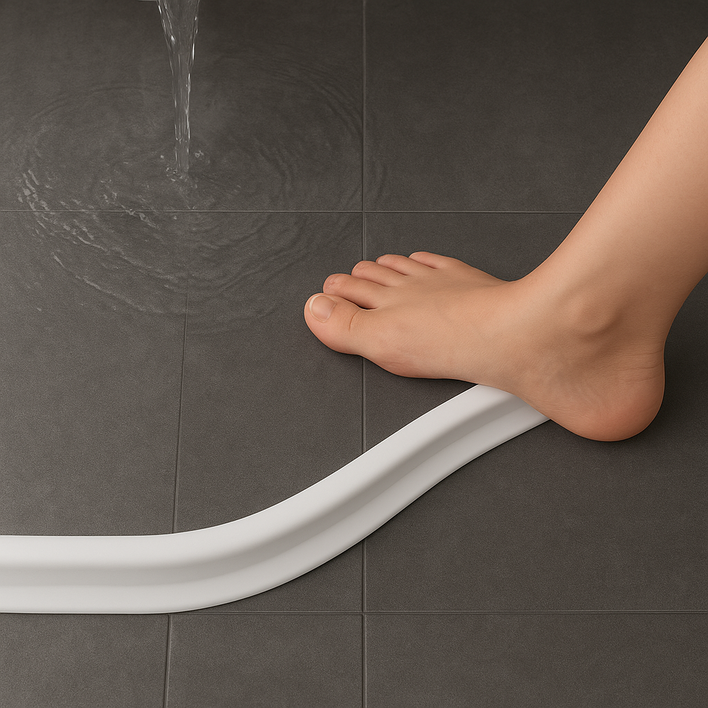 욕실물막이 화장실물막이 샤워실물막이 베란다 워터가드 세탁기 샤워부스 물넘침방지 물튐방지 실리콘 세탁실 물튀김 가리막