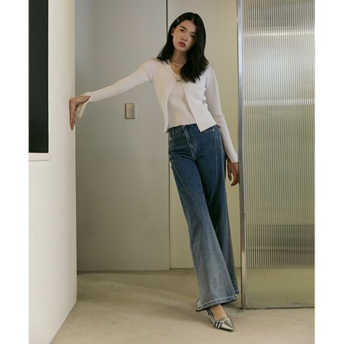 에고이스트 BLUE LABEL 그라데이션 스판 와이드 데님팬츠 ER2ODP05