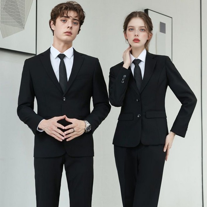 (대여)블랙 클래식 긴팔 면접정장 세트 남자양복