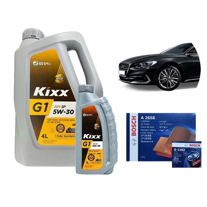 [킥스 G1 5W30] 그랜저IG 엔진오일+에어크리너+오일필터 세트