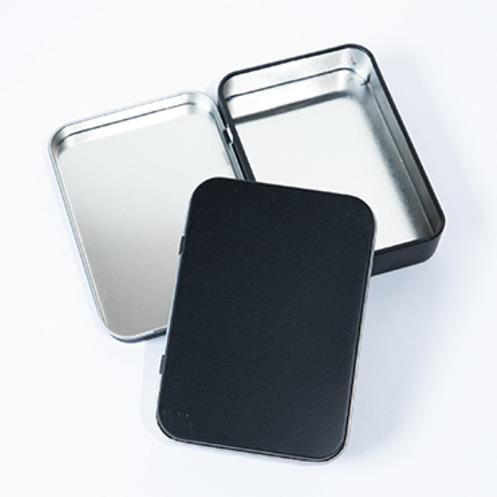 무지 블랙 틴케이스 10x7x2cm, 8개, 블랙 무지 블랙 틴케이스 10x7x2cm, 8개, 블랙