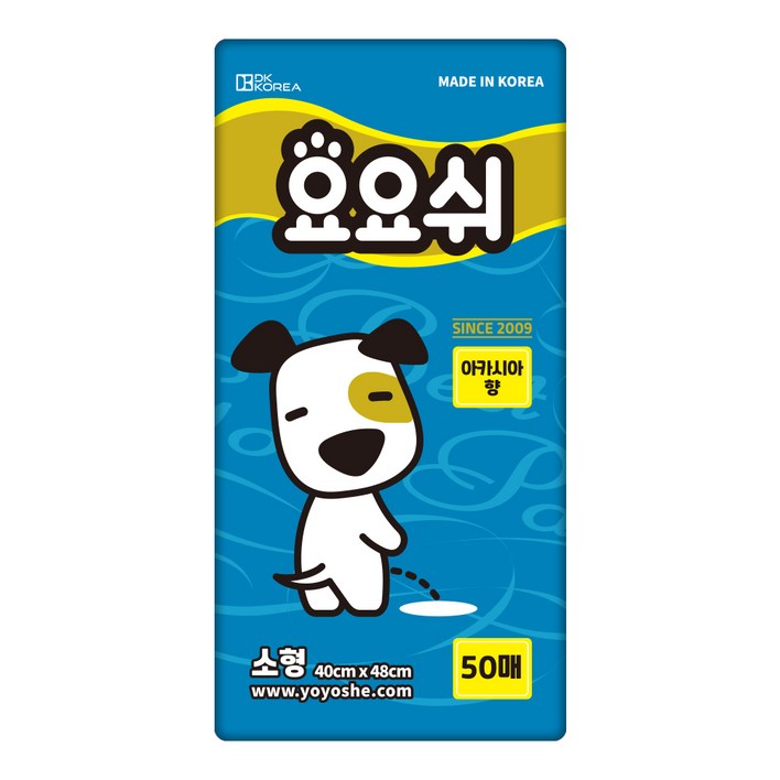 애완용품 요요쉬 애견패드 아카시아 소형 50매 (48x40cm)