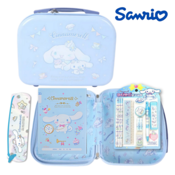 산리오 시나모롤 학용품 레디백 필통 노트 문구세트