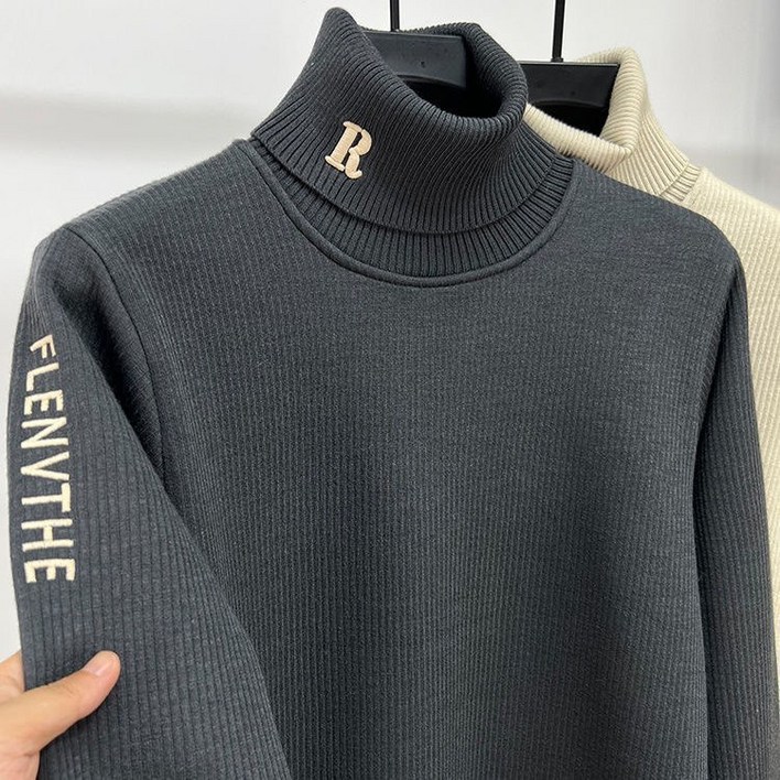 보그핏 M5282 피타상의  남성 자모 긴팔 터틀넥 목폴라 니트