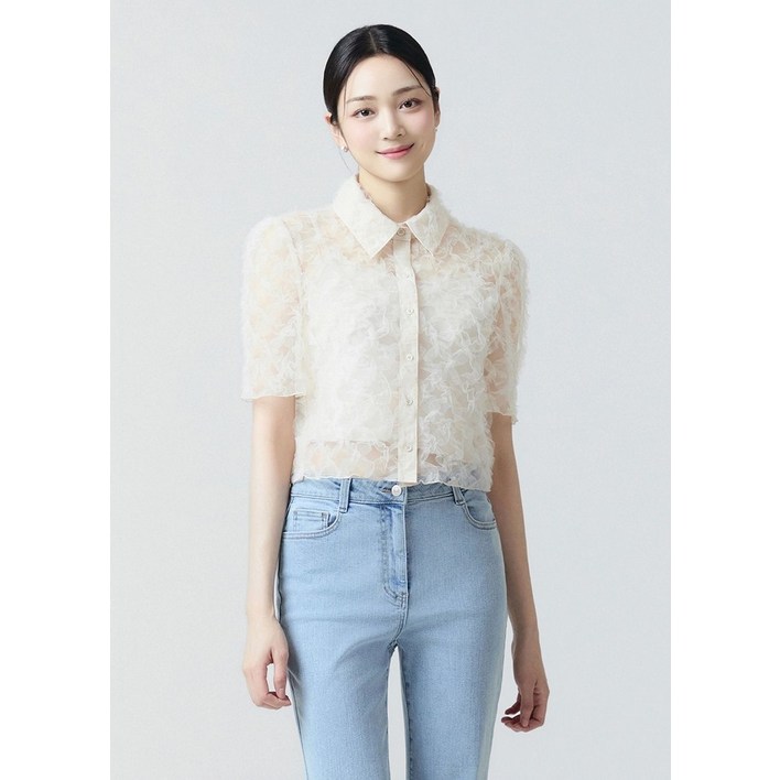 잇미샤 레이스 블라우스 ITO7WBL720 2000698
