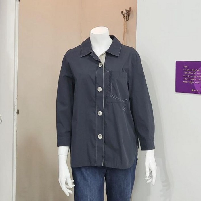 올리비아하슬러 DP01 배티치 포켓 셔츠 OHDFBL101