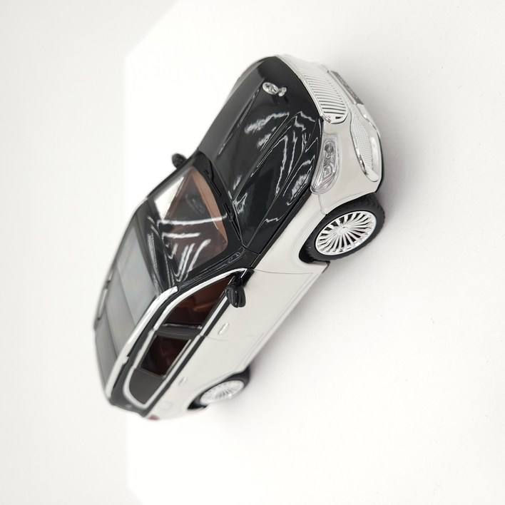 124 벤츠SUV 마이바흐 모형 자동차다이캐트, 블랙화이트, 1개