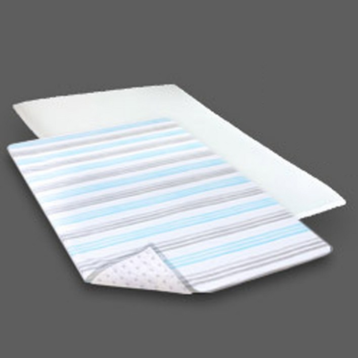 라인하우스 3D메쉬 사계절용 돌침대 전용매트 밀림방지매트 3cm, 스트라이프 넌슬립미끄럼방지