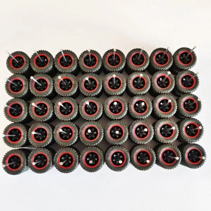 20 세트 164 오프로드 휠 14mm 오프로드 고무 타이어 미니 밴 SUV 지프 용 타이어 예비 부품 164 스케일 트럭 모델