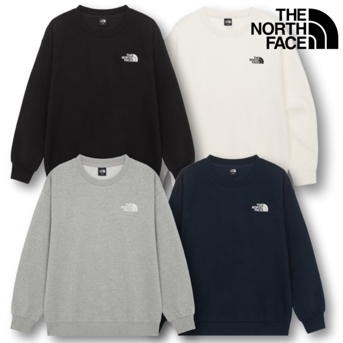 노스페이스 맨투맨 티셔츠 긴팔티 남성 여성 BSJ 파우치