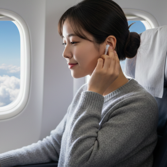 비행기 기압조절 기압감소 귀마개
