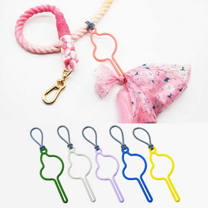 룰루멍 강아지 풉홀더 키링 풉링 똥봉투홀더 걸이 파우치 푸푸백캐리어 똥츄걸이 똥치우기 풉백홀더 7개색상 와이어링 증정