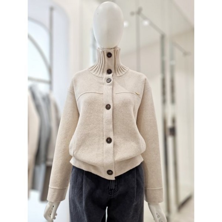 백화점 [올리브데올리브] 하이넥 버튼 자켓형 가디건 YK5WD416 아울렛