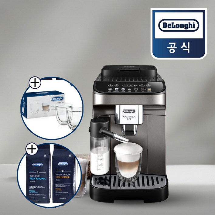 카푸치노잔원두 증정드롱기 마그니피카 에보 라떼 KRECAM290.81.TB, KRECAM290.81.TB