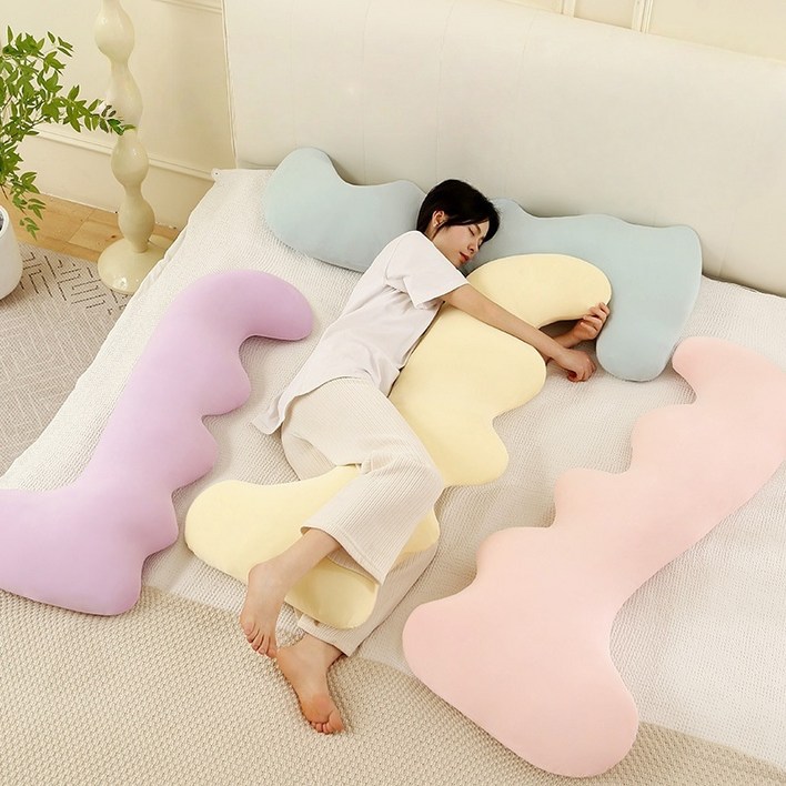 POMTOR 냉감 바디필로우 인체공학 탈부착 롱쿠션