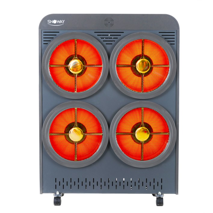 스노웨이 4구 전기히터 하이라이트난로 대형 전기히터 업소용 산업용 온풍기 창고 공장 식당
