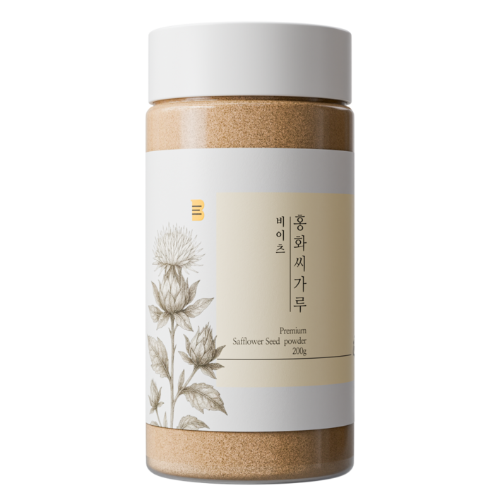 국산 100 비이츠 홍화씨 가루