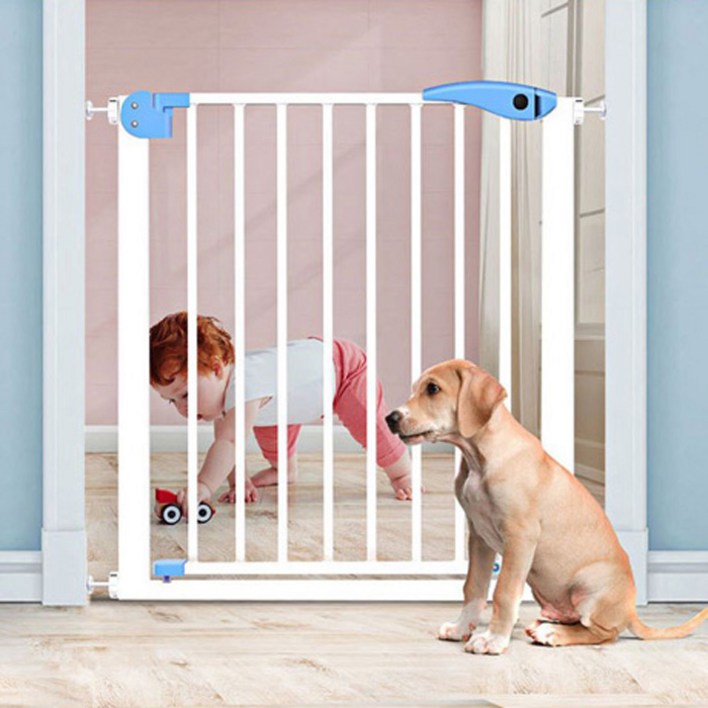 노블 강아지 안전문 펜스 확장패널 세트, 블루, 1세트