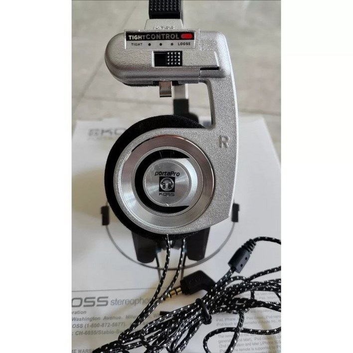 KOSS 코스 포르타 레트로 프로 한정판 온이어 이어폰 헤드셋 베이지 포타프로