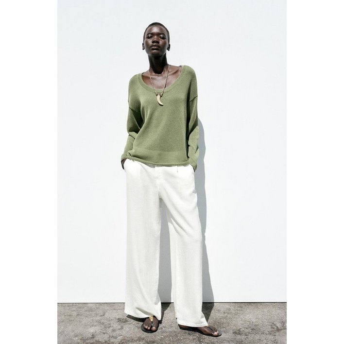매장정품 자라 ZARA 러스틱 니트 스웨터 5536029500 1885489