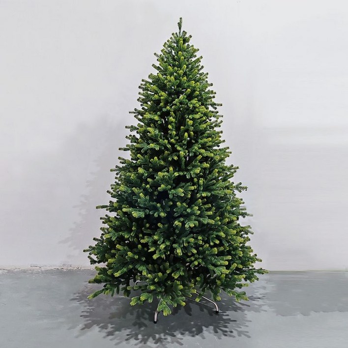 대형 크리스마스 트리 PE 고급 무장식트리, 그린 바이 칼라 240cm 바닥160cm