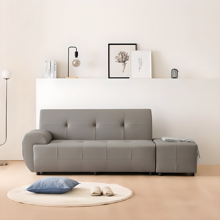 동서가구 리빙스 3인용 PU가죽 소파 DF901087