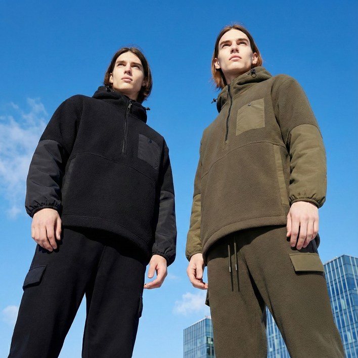 케이스위스 남녀공용 후리스 상하세트 기모 아노락집업+조거팬츠