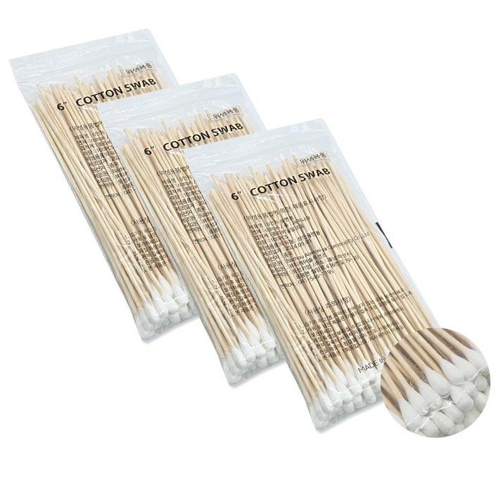 모완비 풍성 의료용 긴면봉 6인치 15cm B