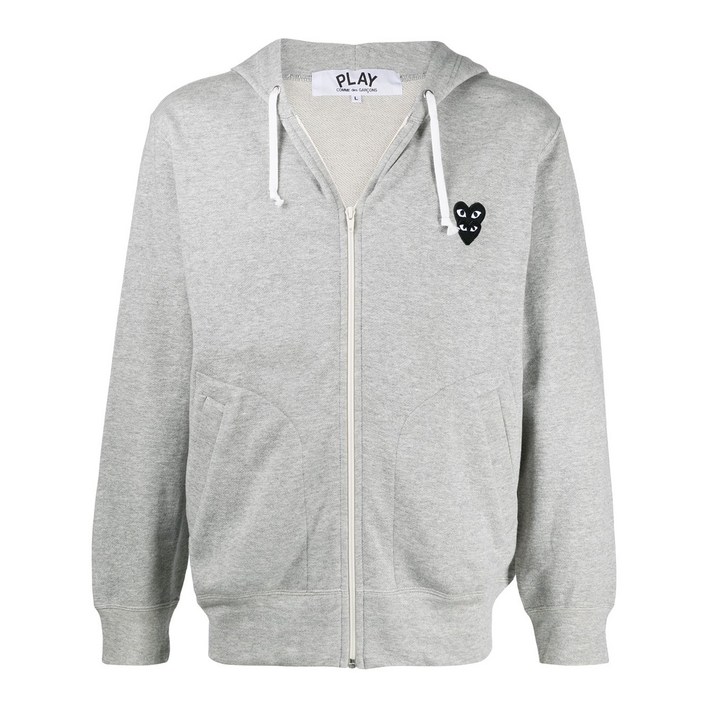 꼼데가르송플레이 체스트 로고 후디