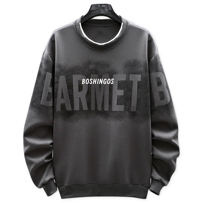 스몰더 남자 오버핏 레터링 맨투맨 티셔츠 95120 1745