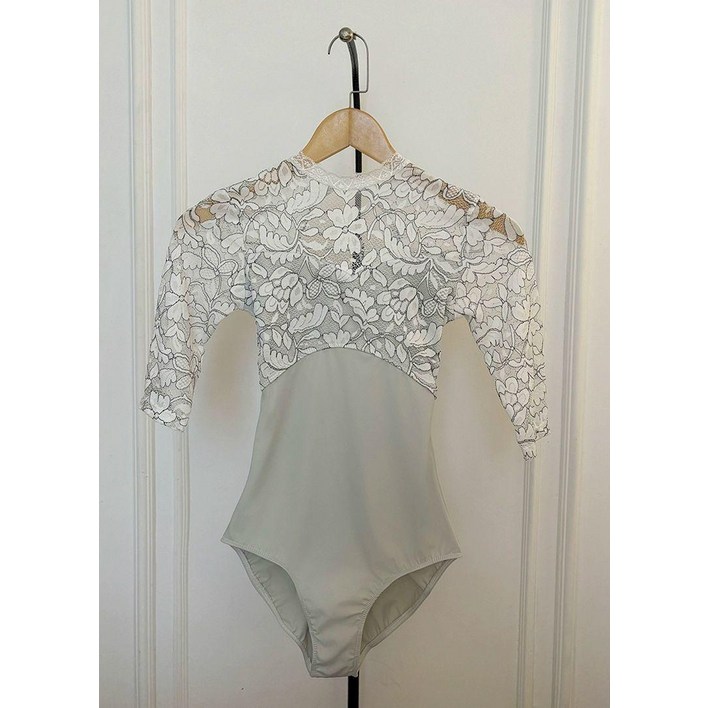 브리어 5부 소매 레이스 JS뉴욕 반팔 셔링 퍼프