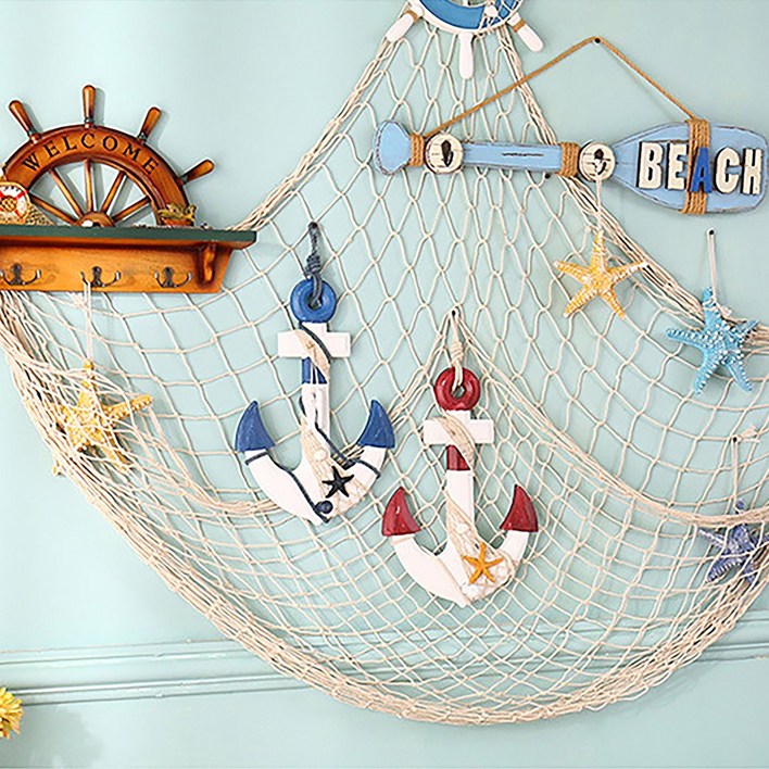 왓위셀 그물망 여름 바다 소품, 화이트