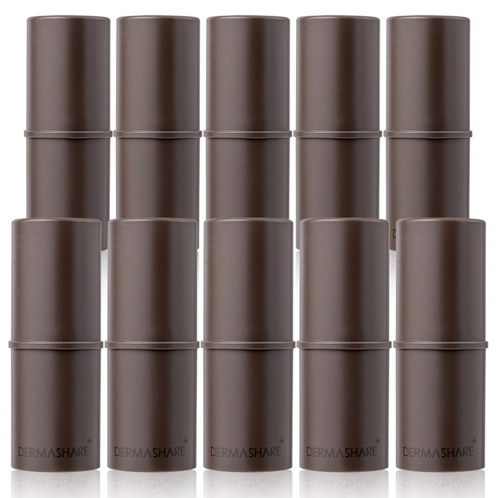 더마쉐어 비건 퍼퓸 밤 카모 브라운 고체향수 멀티스틱, 7g, 10개