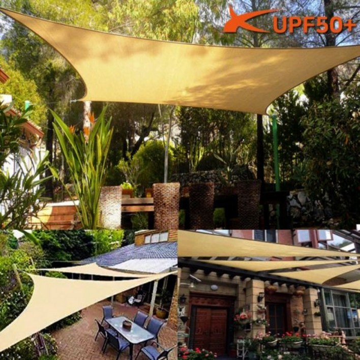 자이시스 자외선차단 방수 차양막 차광박 삼각 사각 타프 옥상 수영장 테라스 천막 그늘막 로프 Araium