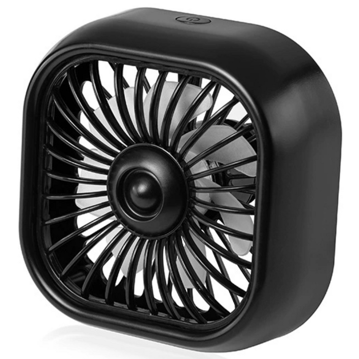 차량용 송풍구 에어컨 거치식 USB 선풍기 에어 쿨링팬 LED 써큘레이터