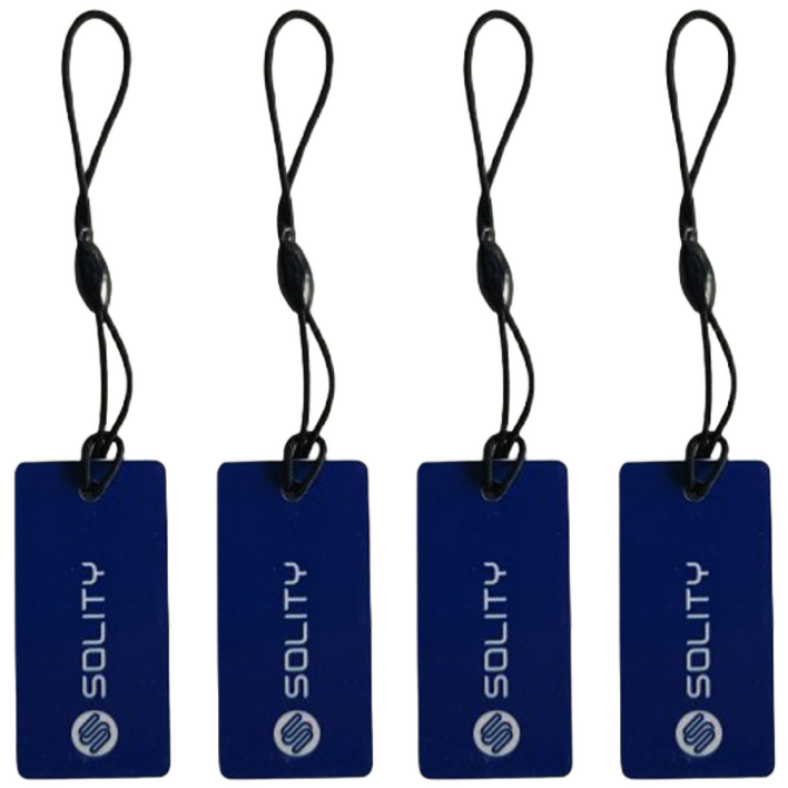 솔리티 RF 키태그 카드키 도어락 호환 고리형 걸이형 4장, 솔리티 카드키 4장