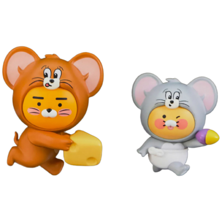 톰과 제리X카카오프렌즈 차량용방향제라이언춘식이 세트 송풍구형