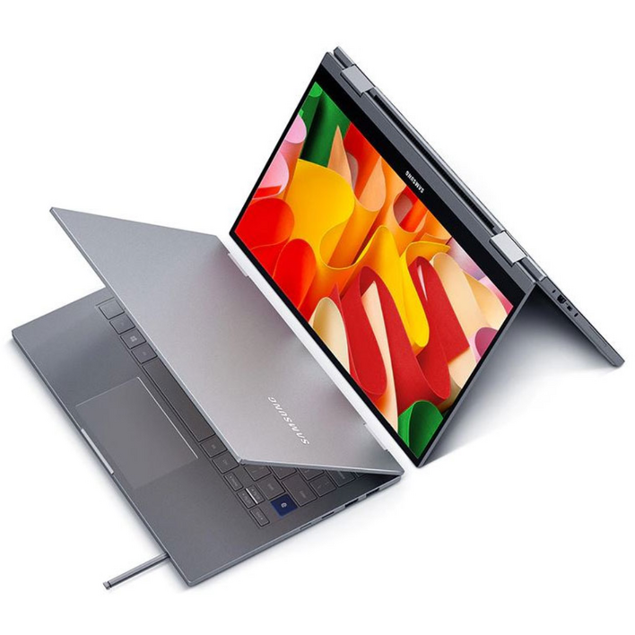 리퍼비시 새상품급 삼성 갤럭시북 플렉스 360 알파 NT730QCJ, NT731QCJ 10세대 2in1 360도 윈도우 설치