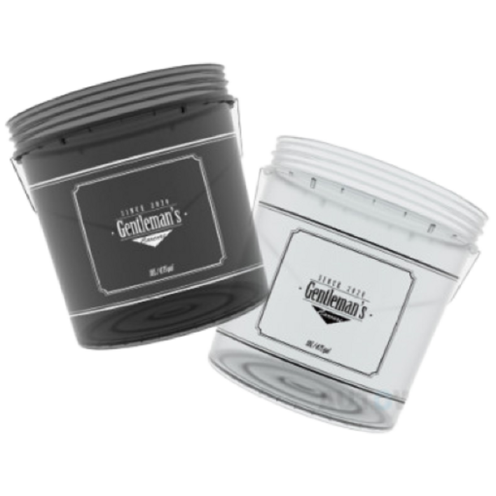 젠틀맨 세차 버킷 18L 20L 세차물통 그릿가드 호환, 반투명 블랙, 18L