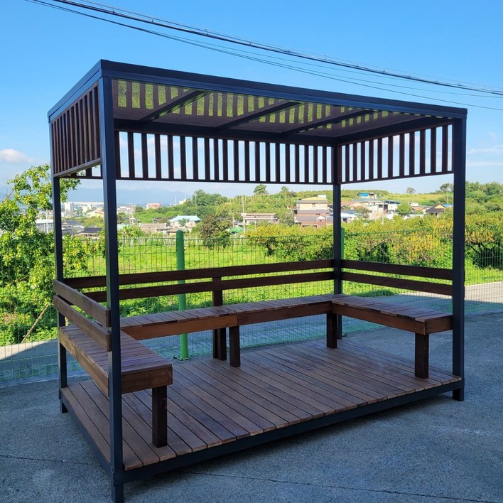 에코그린우드 파고라 바베큐 테라스 옥상 원두막