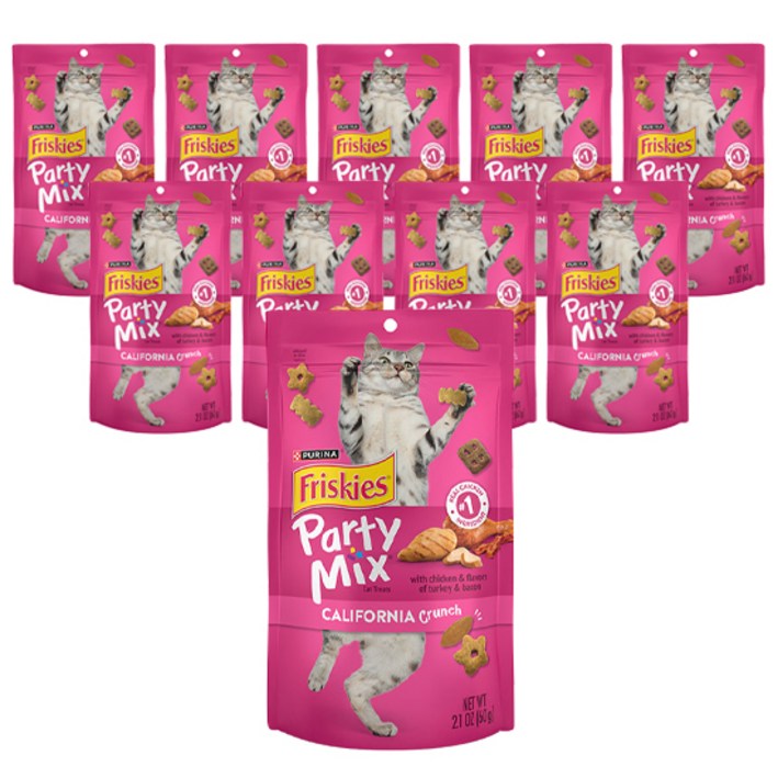 파티믹스 고양이 스낵, 캘리포니아, 60g, 10개