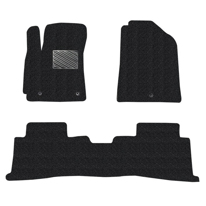 자동차 코일매트 확장형 1+2열 일체형 3p